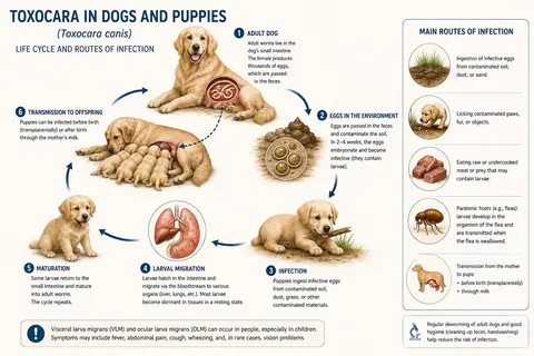 Internal Parasites in Dogs: Which Worms Are Found in Israel and How to Protect Your Pet 🐾