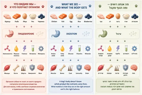 Dog Nutrition Without Myths. Ingredients and Nutrients