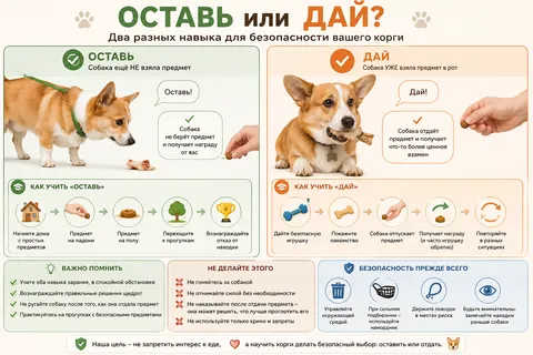 Почему корги всё подбирают с земли и как с этим бороться