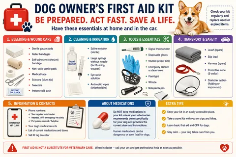 First Aid for Your Dog Before the Vet: What to Do in an Emergency