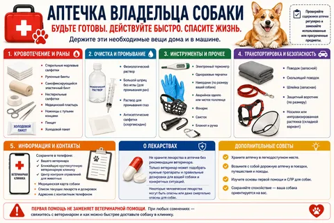 Первая помощь собаке до ветеринара: что делать в экстренной ситуации