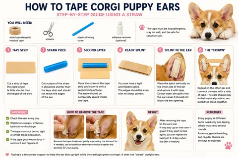 Should You Tape Your Corgi Puppy’s Ears and How to Do It